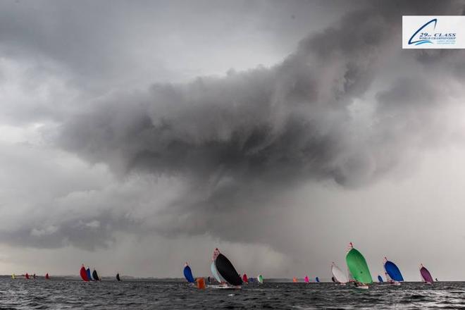 A Baltic storm brewing ... it happened on three days of the competition - World 29er Championships  © 29er Class